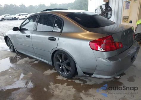 2006 Infiniti G35X z USA, uszkodzony, nr VIN JNKCV51F76M615787